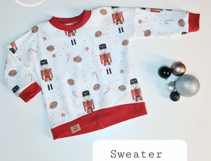 sweater mit nähmaschine genäht